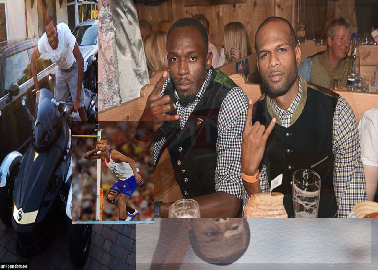 Germaine Mason Jumping For Silver Medal At Beijing - Event (1280x914), Png Download