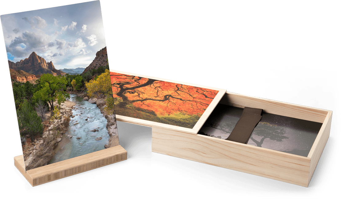 Photographic Prints With Or Without Mounting And/or - Wooden Stand For Mounted Prints (1110x650), Png Download