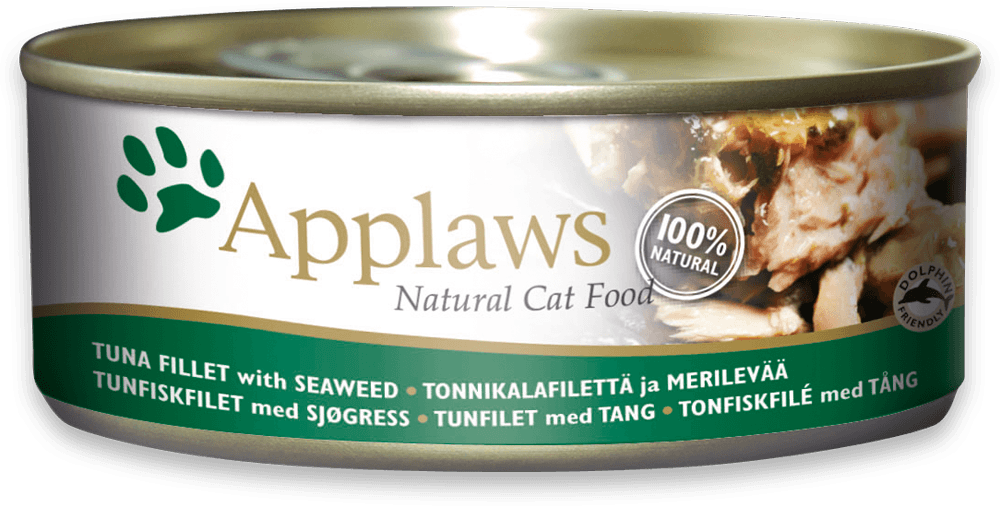Tuna Fillet With Seaweed - Cat Food Applaws Kittens (1000x506), Png Download