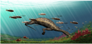 Ancient 'hammerhead' Reptile Had This Weird Way Of - Dieren Uit De Prehistorie (300x200), Png Download