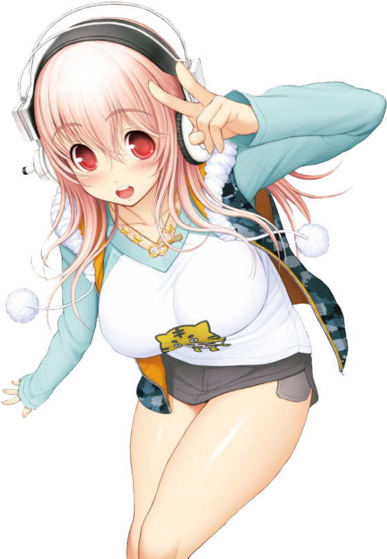 Super Sonico (sūpā Soniko) - Super Sonico (593x840), Png Download