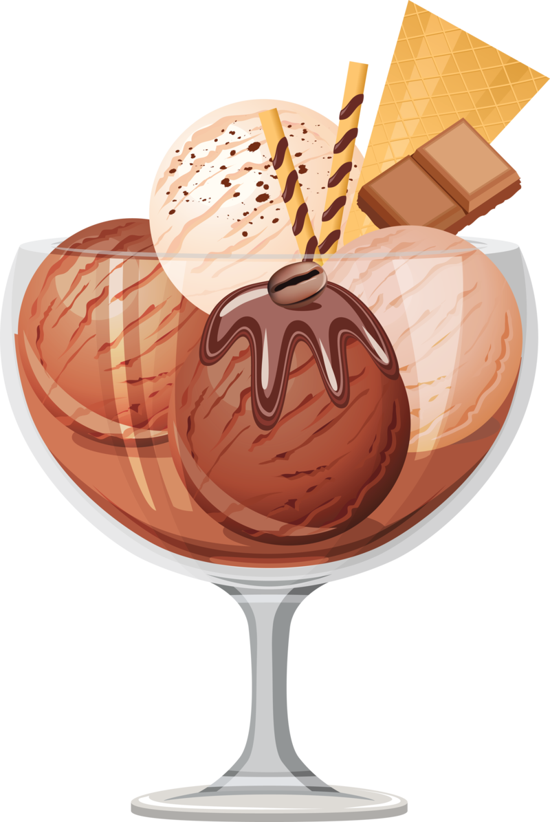 Chocolate Ice Cream Png Image, Download Png Image With - Chocolate Ice Cream Clipart (800x1195), Png Download