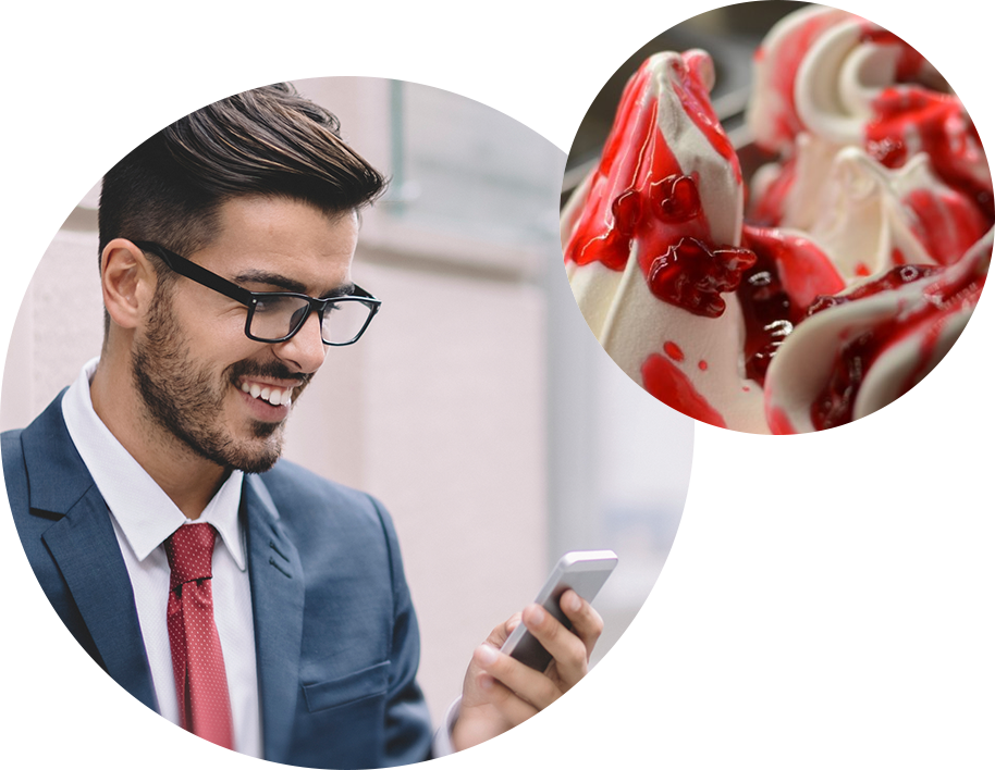 Sales Agent Gelato Ice-cream - Gentleman (914x708), Png Download