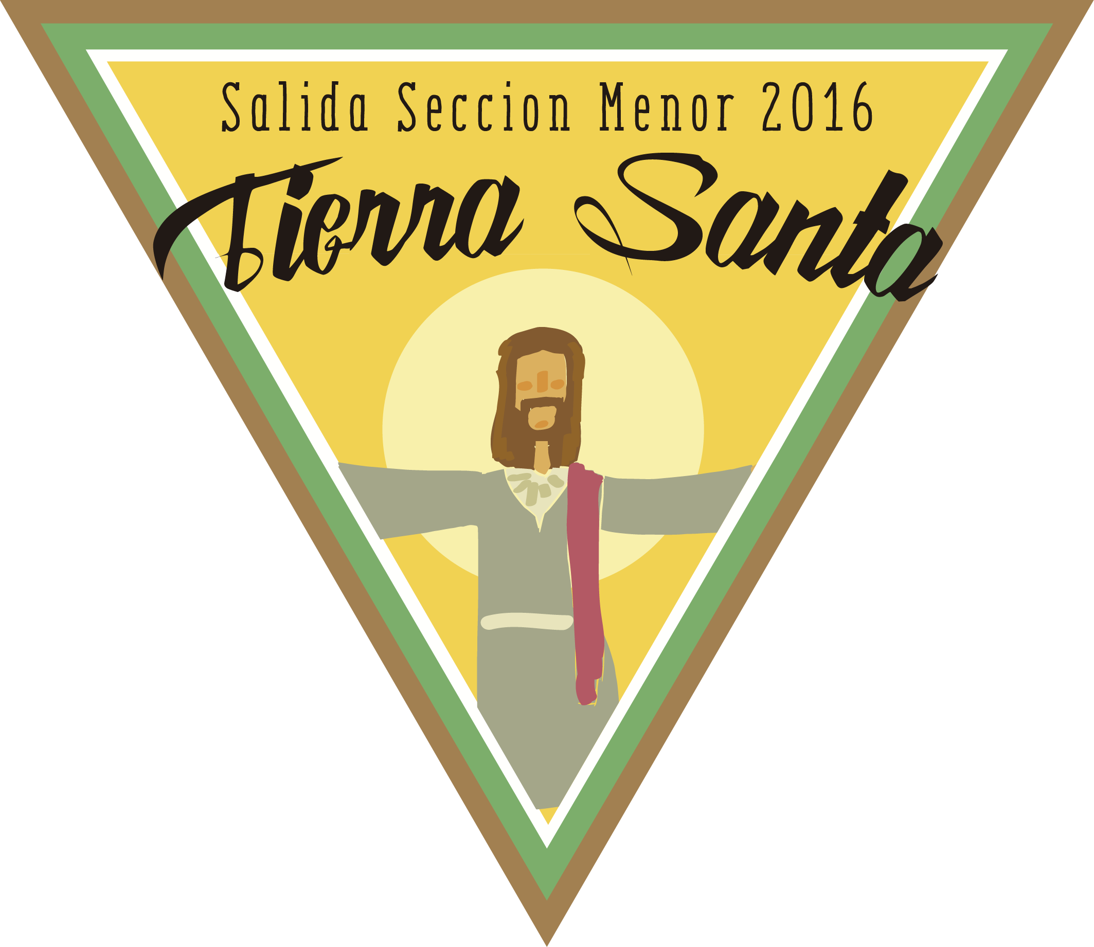 Salida De Seccion Menor Tierra Santa - Sign (2127x1842), Png Download