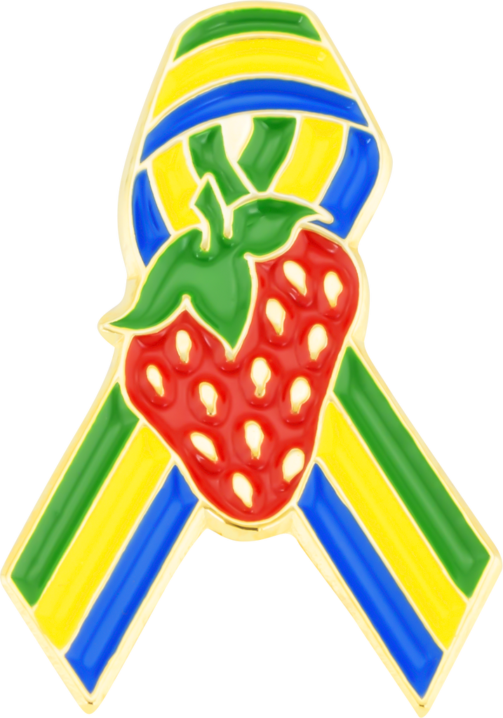 We Make The Process Of Ordering Custom Awareness Ribbon - Strawberry (717x1024), Png Download