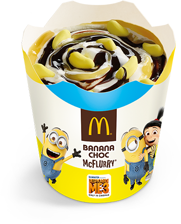 Image/mcdonald's - Mcdonalds Minion Mcflurry (700x487), Png Download