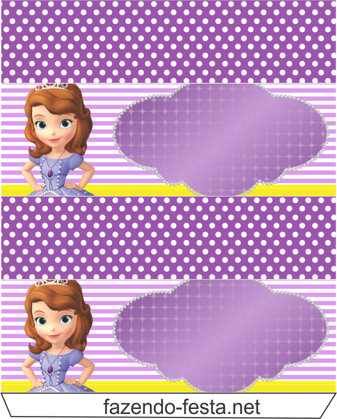 Sofia The First Cake, Princess Sofia Party, Princesa - Sofia The First Mini Art Case (675x838), Png Download