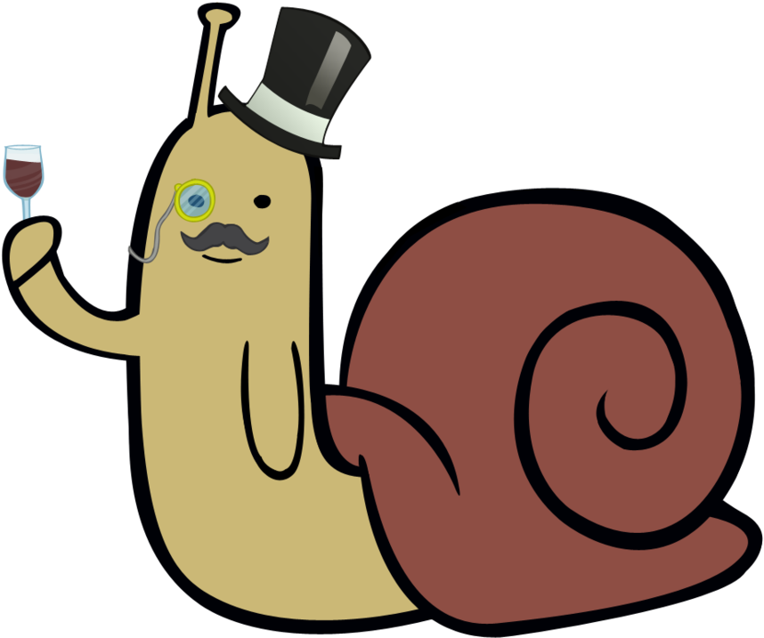 Deanna Green On Twitter - Waving Snail (900x739), Png Download