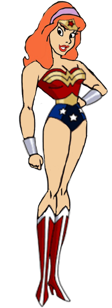 Daphne Blake As Wonder Woman By Darthraner83-d7jkzjz - Wonder Woman Justice League (466x992), Png Download