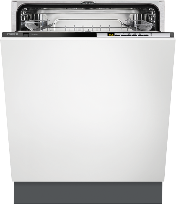 Picture Of Zanussi Zdt26030fa Dishwasher Fully Intergrated - Zanussi Zdt26022fa (600x600), Png Download
