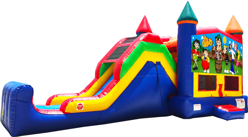 El Chavo Super Combo 5 In 1 Rental In Austin Texas - Pj Mask Bounce House (864x792), Png Download