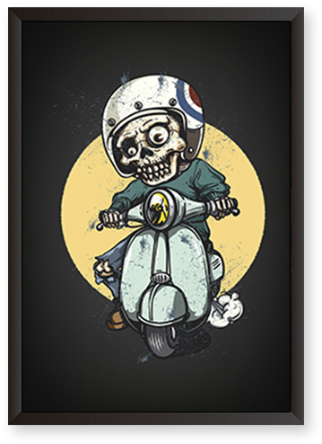Ghost Rider - Vespa Ghost Rider (600x600), Png Download