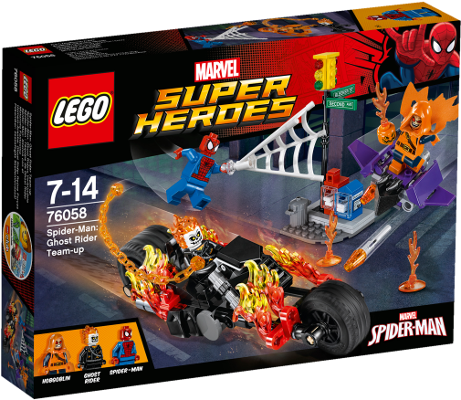 Lego - Lego 76058 Spider-man: Ghost Rider Team-up (800x880), Png Download