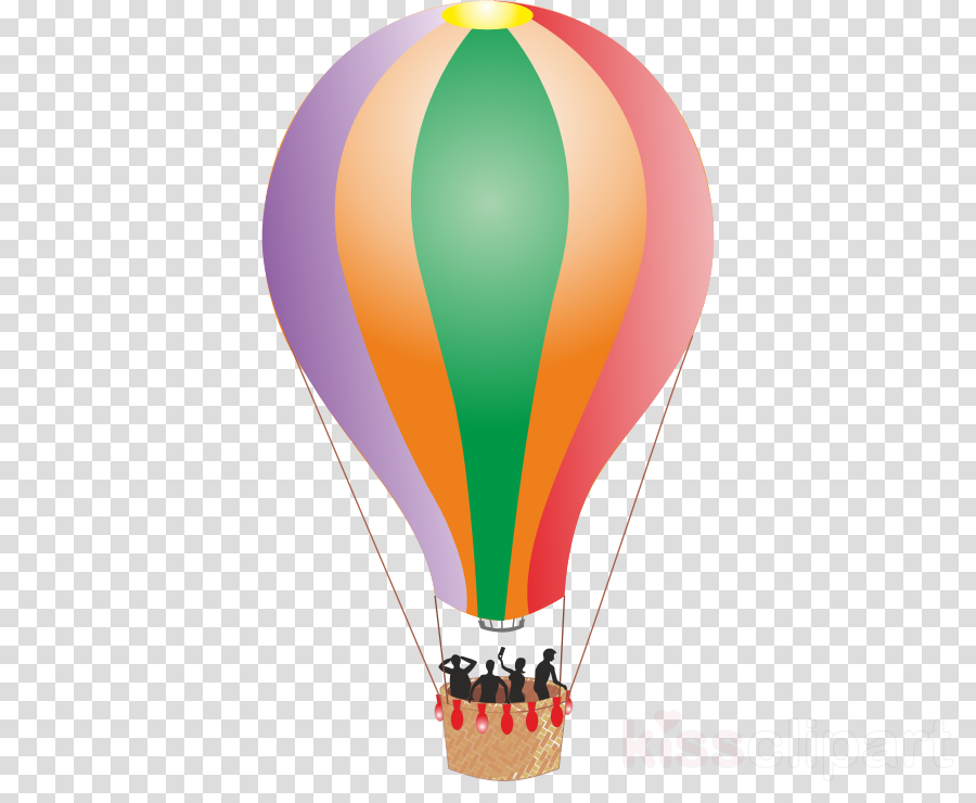 Hot Air Balloon With People Png Clipart Hot Air Balloon - Indian Political Party Symbol Png (900x740), Png Download