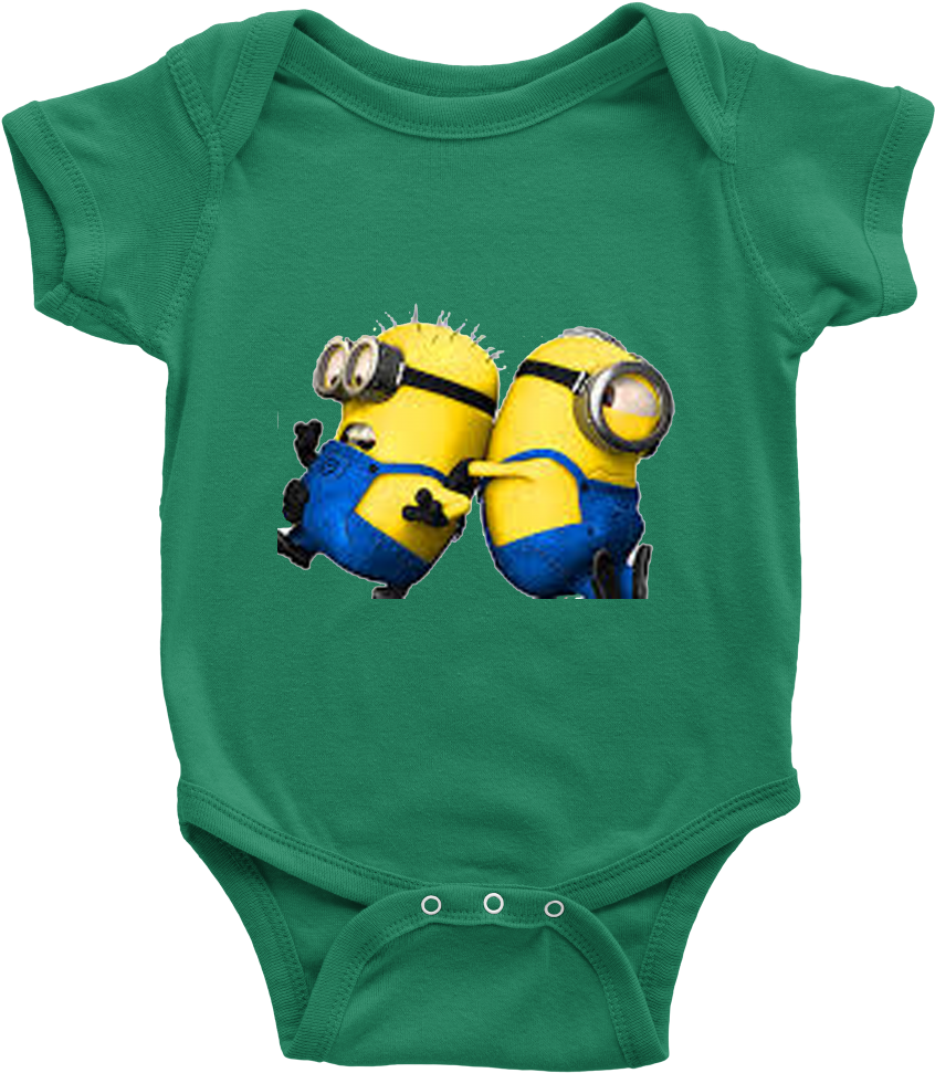 A Baby Minion's And Playful In His Little World - Infant Bodysuit (1000x1000), Png Download