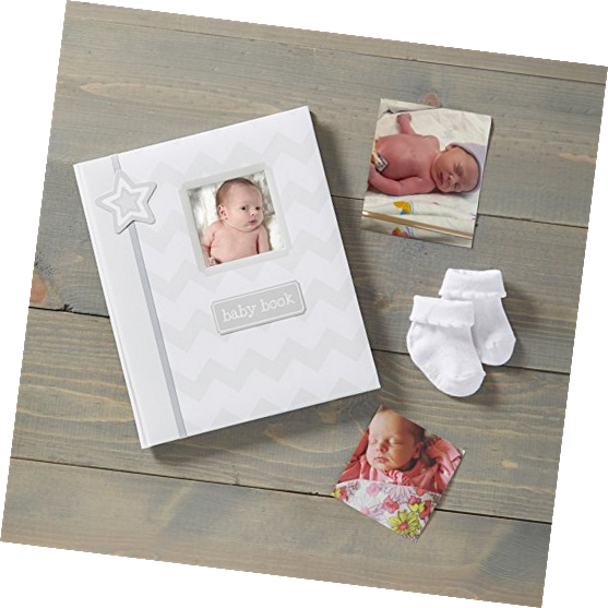 Lil' Peach Chevron Baby First 5 Years Memory Record - Baby (557x557), Png Download