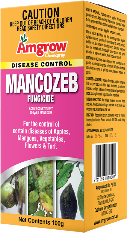 Amgrow Mancozeb Pack Shot Sept16 Sml - Mancozeb Fungicide For Apples Mangoes Vegetables Flowers (461x800), Png Download