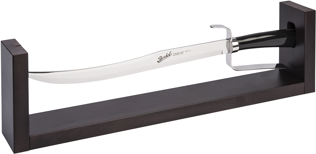 Superior Champagne Sabre - Berkel Champagne Saber, With Wooden Stand And Ebony (1024x1024), Png Download