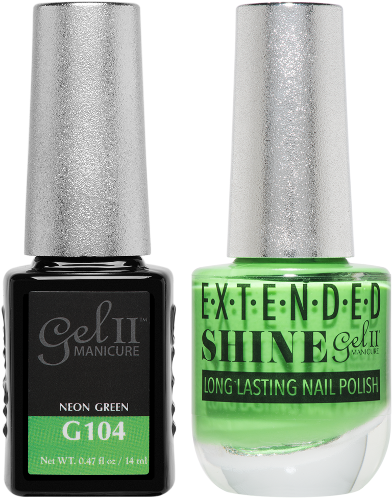 Neon Green G104 Gel Nail Polish - Gel Ii G139 (800x1000), Png Download
