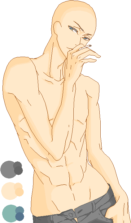 Clipart Black And White Boys Drawing Muscle - Sexy Male Poses Drawing (500x726), Png Download