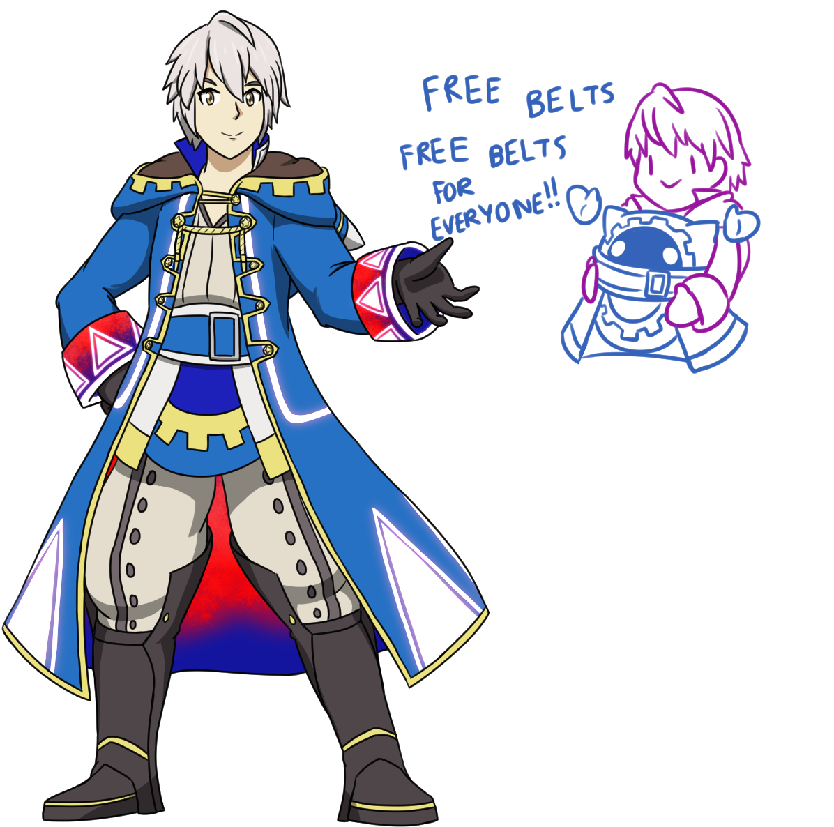 Kirbs[oc]robin But With A Magolor Motif - Magolor (1200x1200), Png Download