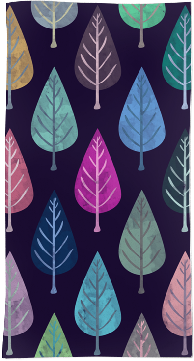 Toalha Watercolor Forest Pattern Ii De Creative Bdna - Watercolor Forest Pattern Iv Canvas Print - Small (800x800), Png Download