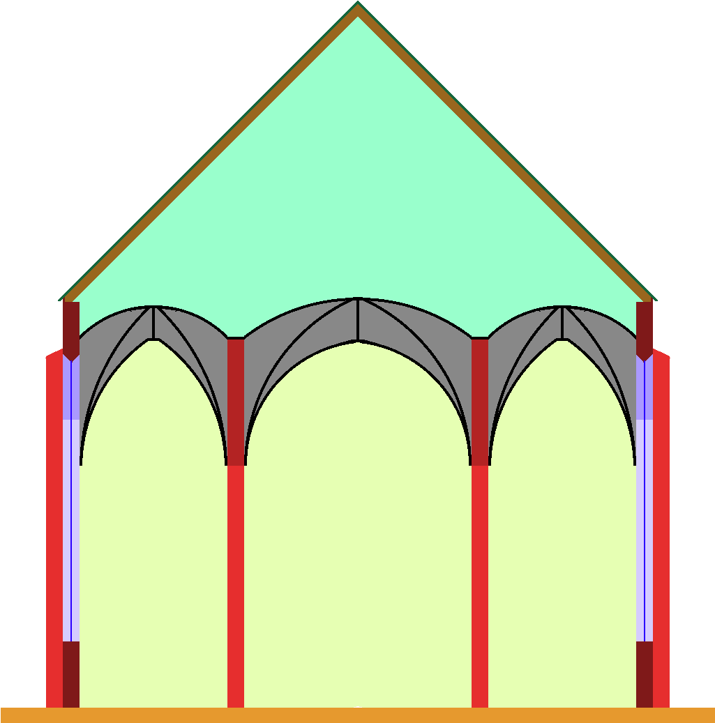 Hall Church Central Nave Wider - Église Halle (1027x1087), Png Download