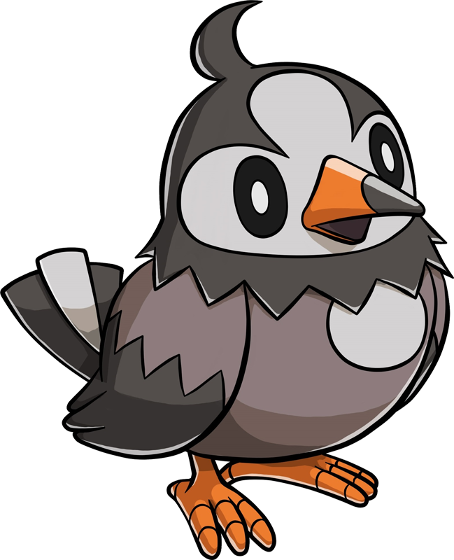 Pokemon Shiny-starly Is A Fictional Character Of Humans - Starly Png (649x800), Png Download