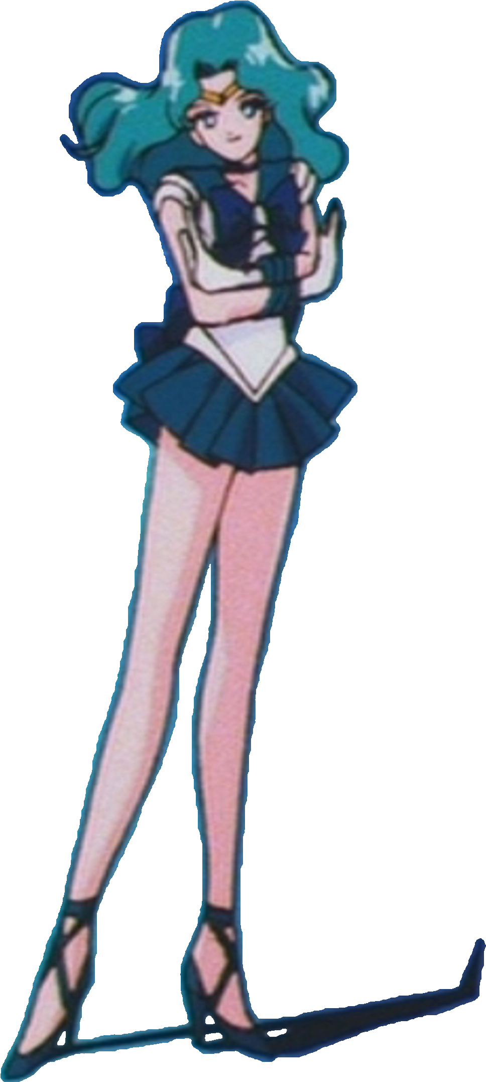 Sailor Neptune's Final Pose In The First Anime - Ballet Tutu (987x2172), Png Download