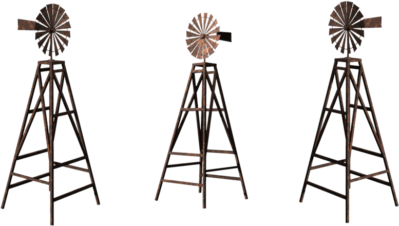Windmills By Mysticmorning Buildings - Windmill (900x500), Png Download