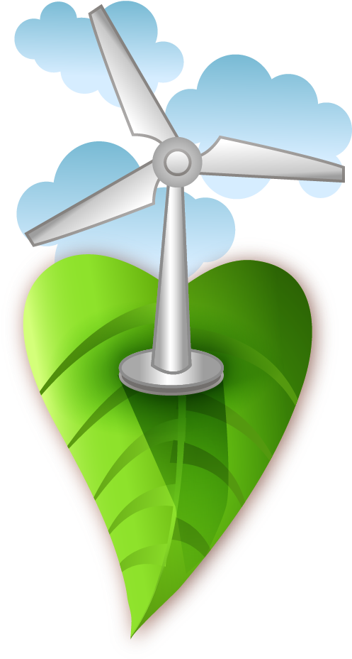 Wind Energy Is Part Of The Solution - Eolica Con Fondo Transparente (501x942), Png Download