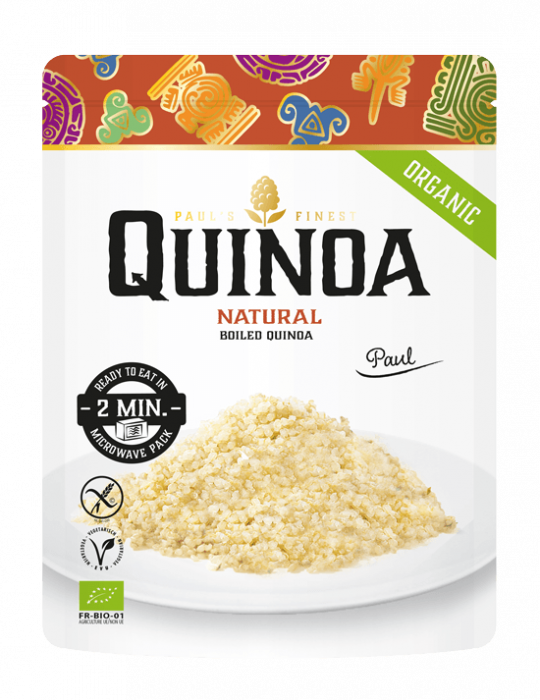 Paul's Quinoa Naturel Microwavable Pouch - Paul's Quinoa (540x700), Png Download