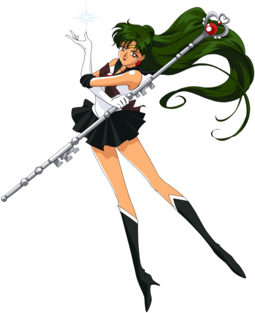 [ Img] - Sailor Moon Sailor Pluto (549x640), Png Download
