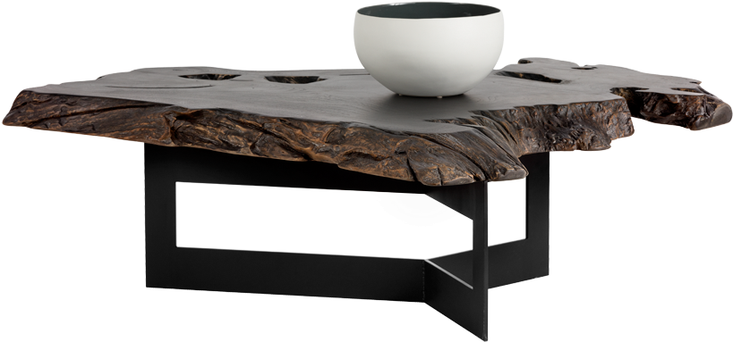 Teak Coffee Table Teak Coffee Table Outdoor Solid Teak - Wyatt Black Occasional Table Set By Sunpan, (1000x800), Png Download