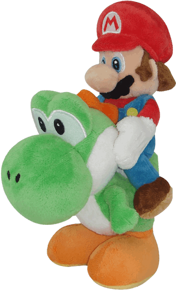 1 Of - Mario And Yoshi Plush (600x600), Png Download