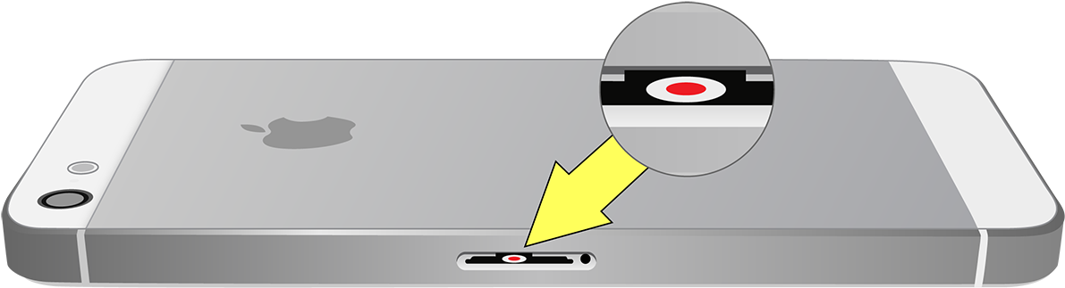 Water And Other Liquid Damage To Iphone Or Ipod Isn't - Check Water Damage Iphone Se (1200x338), Png Download
