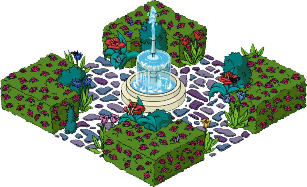 Butterfly Garden Flipped - Garden (1031x631), Png Download