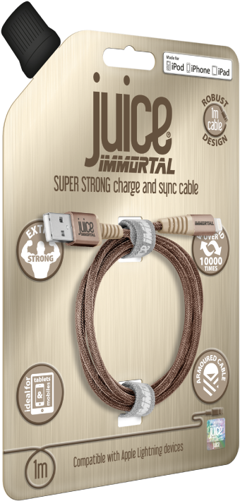 Juice<sup>®</sup> Apple Lightning Immortal Cable - Apple (800x800), Png Download