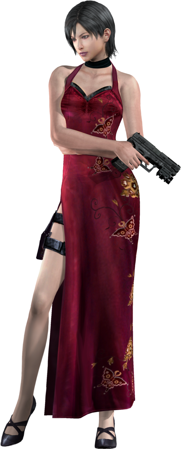 Ada Wong 1 Re4 Professional Render By Allan Valentine-d599l0e - Ada Wong Resident Evil 4 (900x1630), Png Download