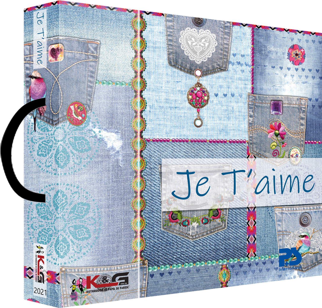 Papel De Parede Je T'aime - 0556830 It's Me P+s-international Wallpaper / Wallcovering (2480x2188), Png Download