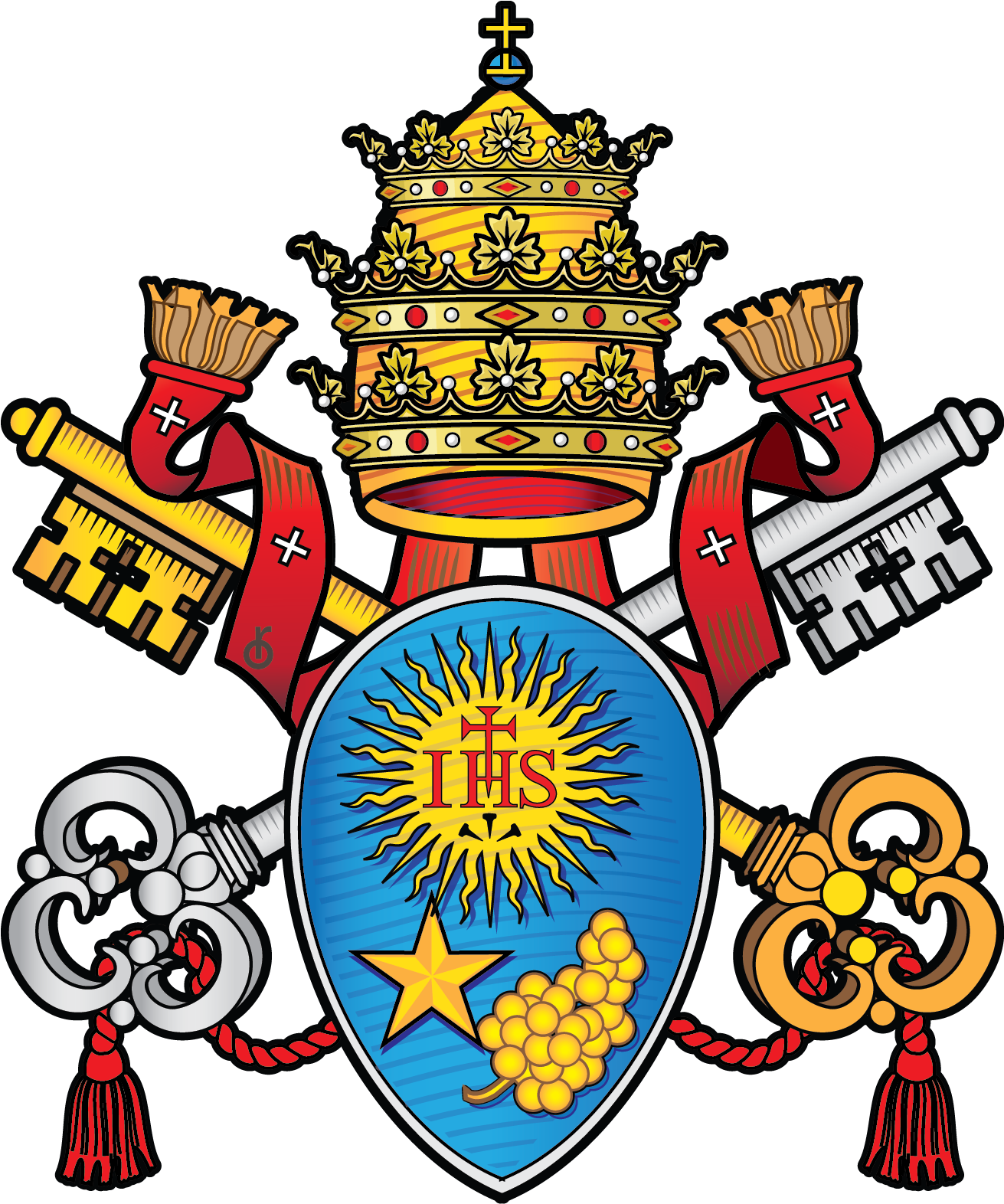 Coat Of Arm Pope Francis - Coat Of Arms Pope Francis (1310x1626), Png Download