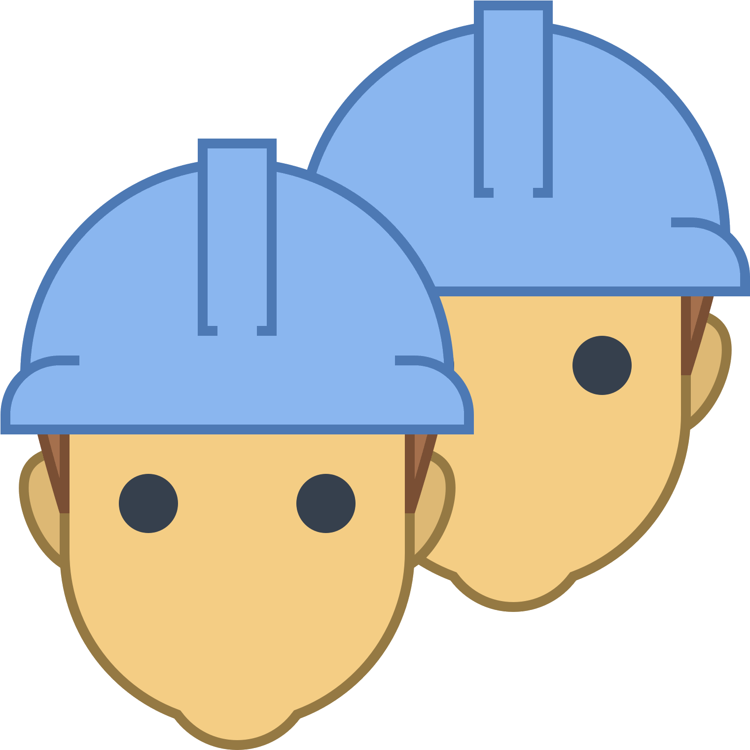 Pracownicy Mężczyzna Icon - Engineer Blue Icon Png (1600x1600), Png Download