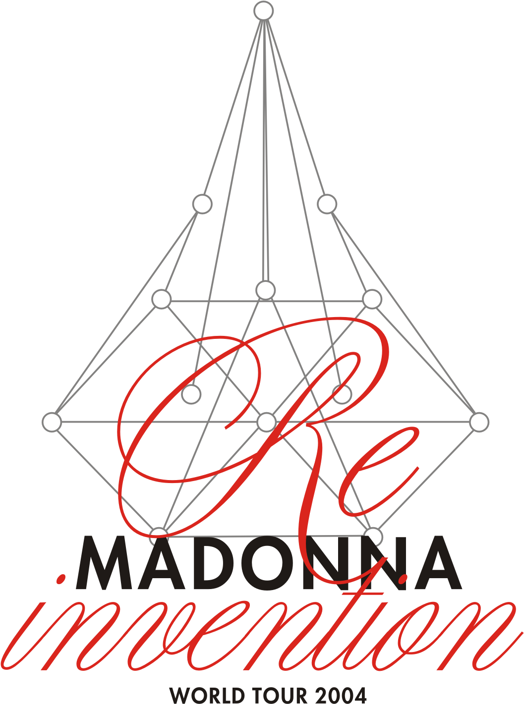 Re-invention - Madonna Re Invention Tour Logo (1319x1675), Png Download