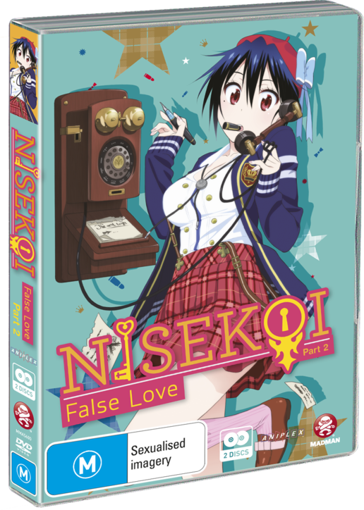 "very Little About The Content May Be Fresh, But [director] - Nisekoi False Love Part 2 Episodes 11 - 20 Dvd (516x724), Png Download