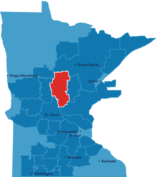 Crow Wing Power Logo - Crow Wing River On Minnesota Map (548x612), Png Download