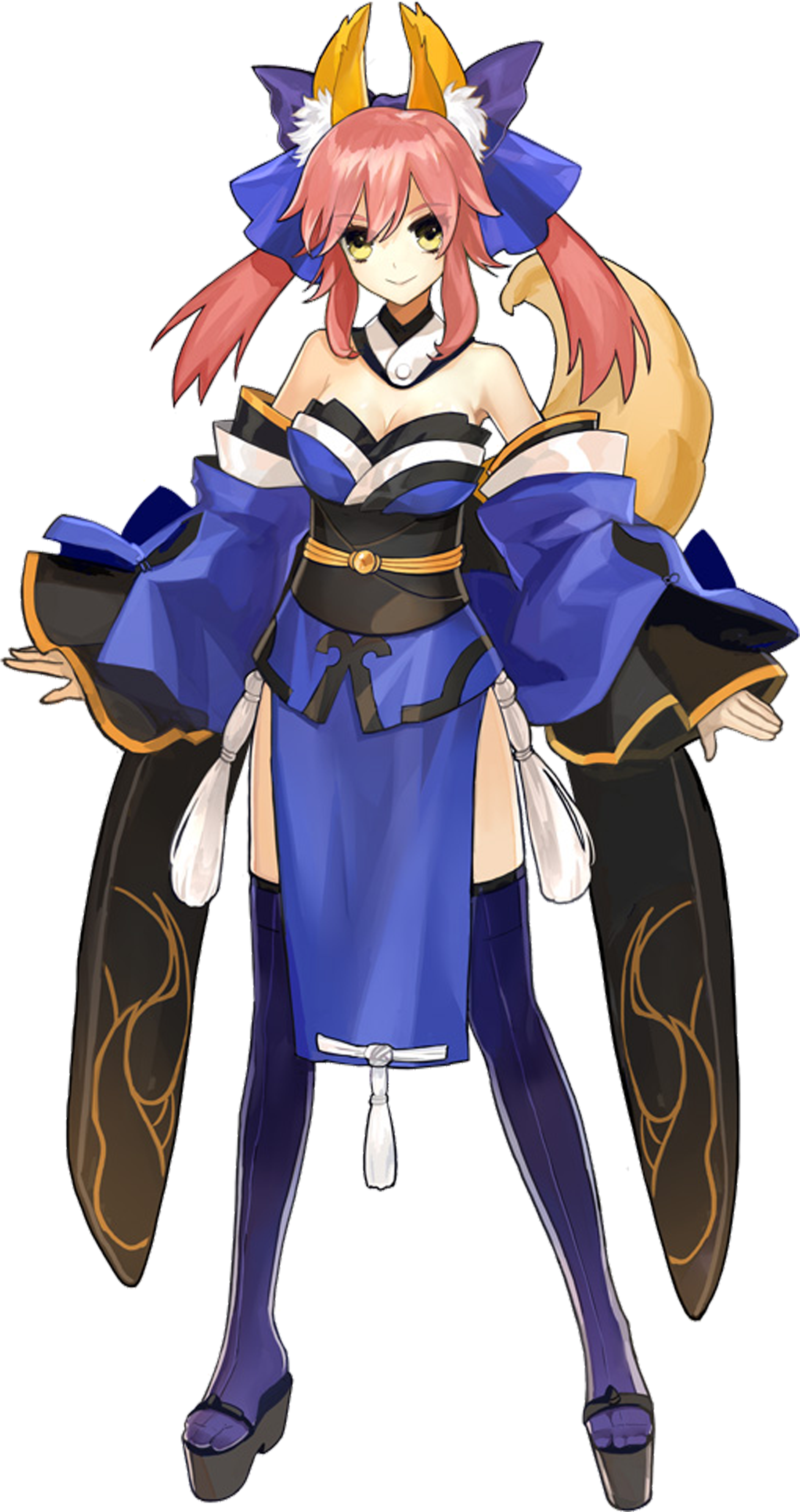 Caster - Tamamo No Mae Tail (2552x3698), Png Download