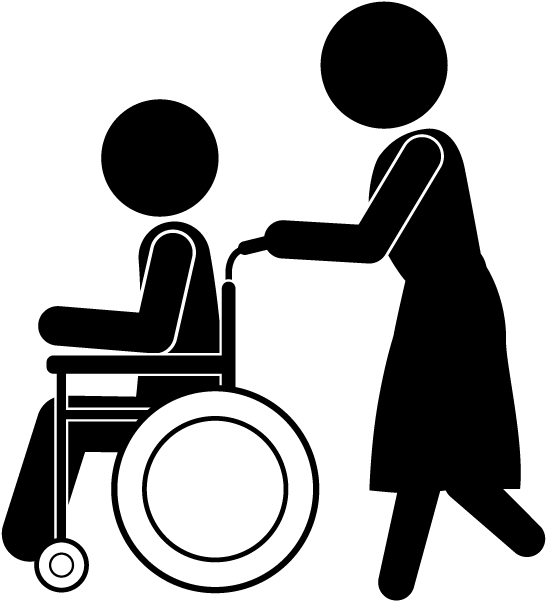 Clip Art Free Library Nursing Care Helper Old Man Home - Nursing Home Clipart (640x640), Png Download