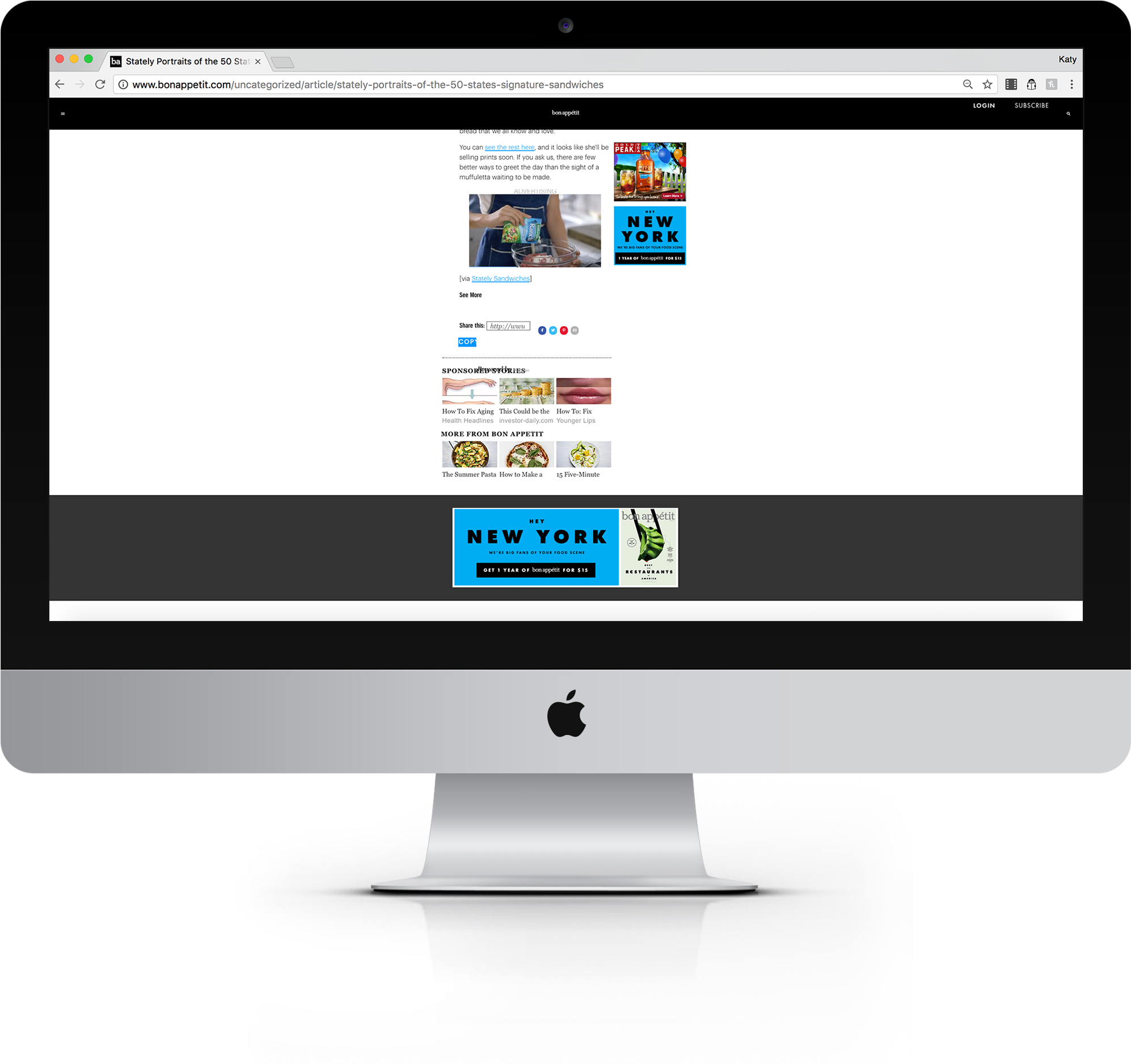 Bon Appetit Gif Social On Site - Computer Monitor (3500x2500), Png Download