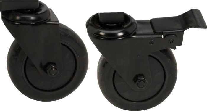 Locking Caster Kit - Caster Classics 2-inch Locking Low Profile Hd Rubber (800x500), Png Download