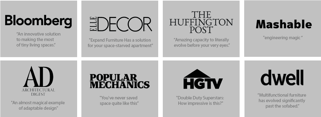 What Media Is Saying About Expand Furniture - Media (1061x393), Png Download